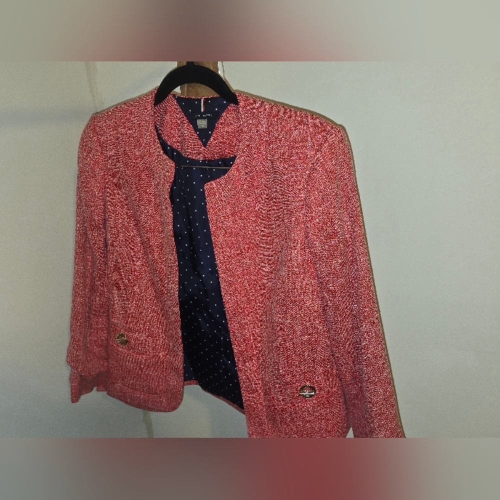 Tommy Hilfiger Coral Tweed Blazer